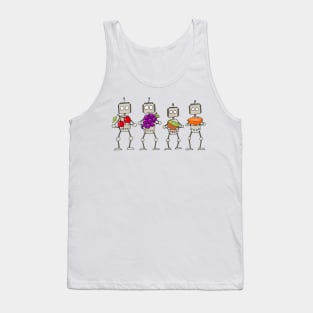 Cherry Grape Kiwi Orange Bots Tank Top